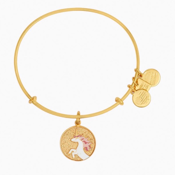 Alex and Ani Jewelry - Alex and Ani Gold Unicorn Charm Bangle Bracelet
